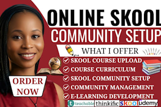 create skool elearning course curriculum setup skool online platform