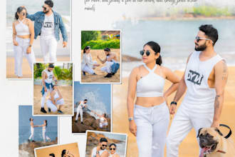 create modern photo collage design