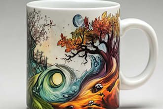 draw a mug or coffee mug design