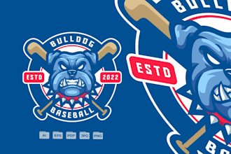 do modern wonderful outstanding bulldog logo