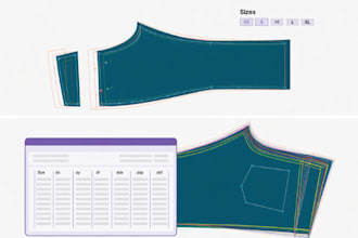 create sewing pattern clothing pattern maker garment pattern grading PDF dxf