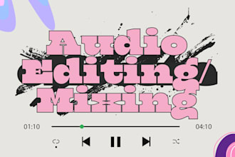 do audio editing or mixing