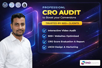do a cro audit for your shopify store
