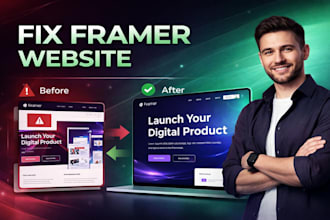 fix framer website bugs responsive issues and performance