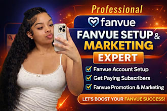 setup fanvue page professionally and account approval