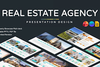 design real estate investor pitch deck, luxury property presentation design