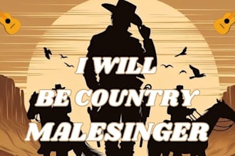 be your professional male country custom folklore indie singer