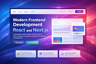 build modern react or next js website