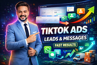 create tiktok ads for leads, whatsapp and dm marketing