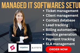 setup managed it services ninjaone atera pulseway superops halopsa autotask psa
