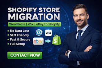 do shopify store migration website data migration wordpress wix ebay to shopify
