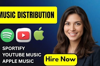 distribute your music to spotify,apple music, youtube and more