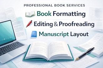 do book layout formatting book editing book proofreading manuscript formatting