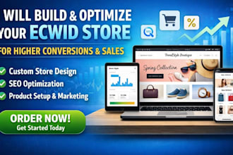 build and optimize your ecwid store for higher conversions and sales