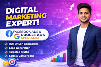 manage facebook ads and google ads campaigns professionally