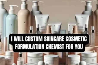 be your custom skincare cosmetic formulation chemist