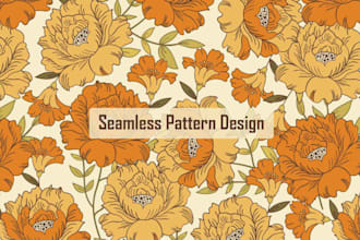 create vector seamless pattern design for all surface