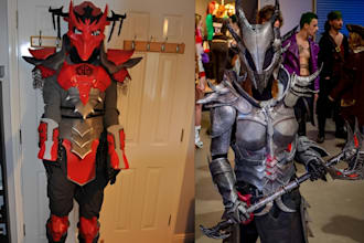 do 3d cosplay creation armor prop video game prop anime knight for 3d printing