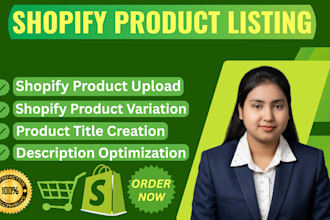 do shopify product lister and data entry expert