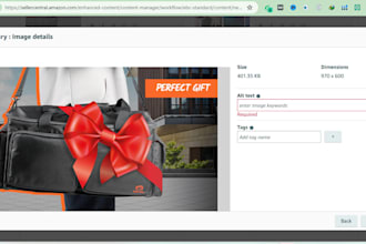 upload products or listing in your amazon store