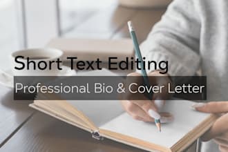 proofread and edit your short professional text