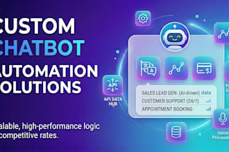 develop and integrate a custom chatbot for you
