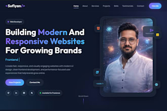 build a modern personal portfolio website