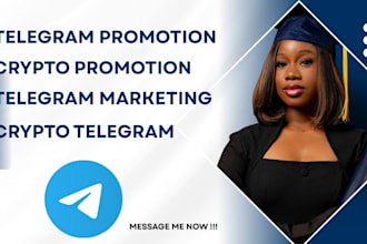 do telegram promotion, crypto telegram marketing, crypto promotion