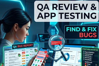 qa review and test ios app, website review, and android app user experience