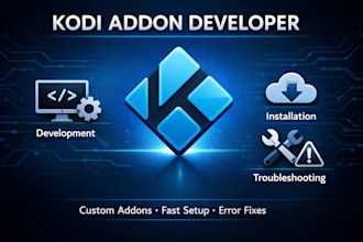 develop, install, configure and troubleshoot kodi addons for your device