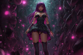 create original anime character sheet or reference for