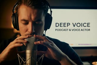 do seductive nsfw voice over or custom erotic audio male voice acting, asmr