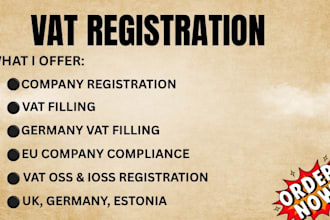 do vat and company registration for uk, germany, poland, cyprus, and spain