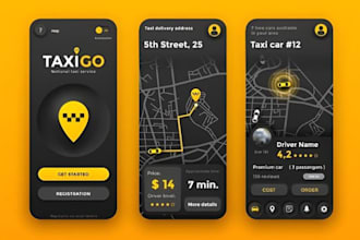 build taxi booking app, uber clone app and ride sharing app