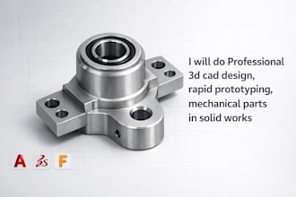 do precision cad modeling, rapid prototyping, mechanical parts in solid works
