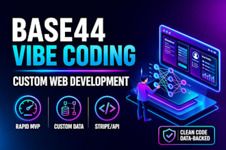 do base44 vibe coding and custom web development