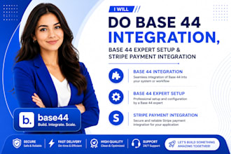 do base 44 integration, base 44 expert setup, stripe payment integration