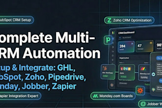teach gohighlevel voice ai hubspot zoho pipedriv monday jobber zapier mentor ghl