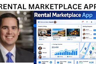develop rental marketplace on bubble with user profiles, listing, email alerts