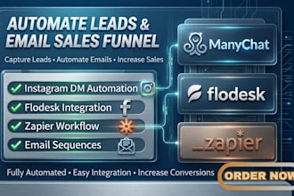 setup brevo convertkit manychimp dm automation flodesk email zapier integration