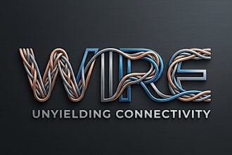 design a modern and professional wire brand logo