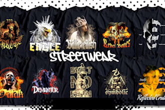design custom tshirt for streetwear brand
