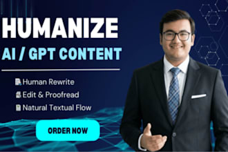 humanize ai content, make it less robotic, and more human