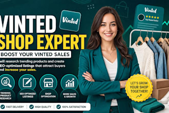 manage your vinted shop and upload trending products for sales