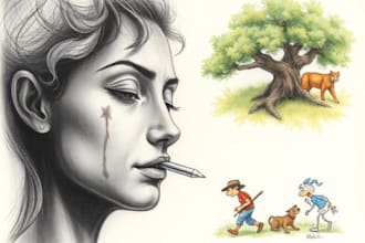 create charcoal, pencil, and color illustrations