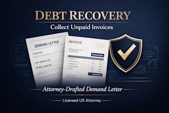 be your usa attorney for debt recovery demand letter to collect unpaid invoices