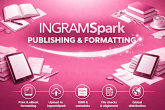 do ingramspark publishing, kdp book formatting and publishing
