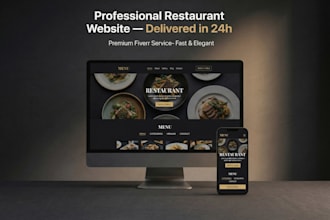 design a professional restaurant website with online ordering and reservations