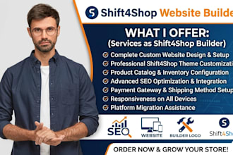 design shift4shop website 3dcart store ecommerce webador website design redesign