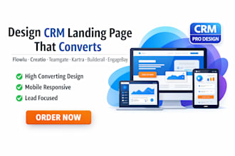 design flowlu  creatio teamgate kartra builderall engagebay CRM landing page